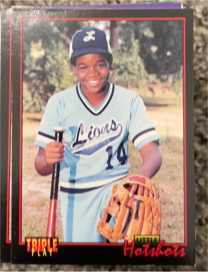 1993 Donruss Triple Play Little Hot Shots #77 Frank Thomas — front