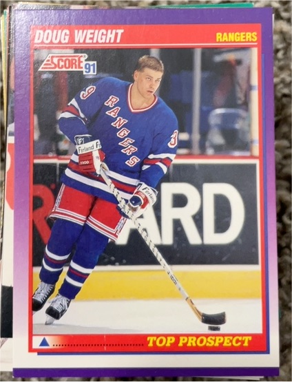 1991 Score #396 Doug Weight — front