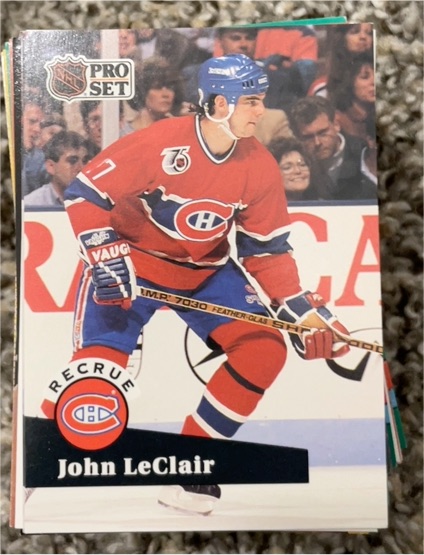 1991-92 Pro Set #545 John LeClair — front
