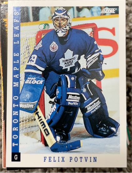 1993-94 Score #5 Felix Potvin — front