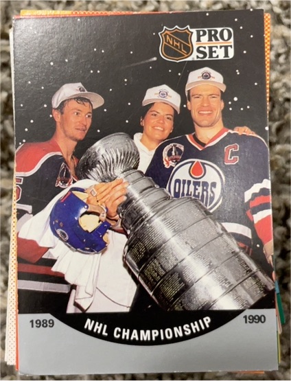 1990-91 Pro Set #704 NHL Championship Edmonton Oilers — front