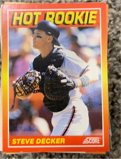 1991 Score #8 Steve Decker Hot Rookie — front