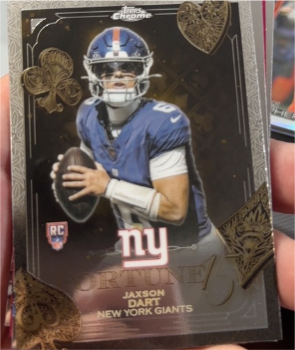 2025 Topps Chrome Fortune 15 #F15-23 Jaxson Dart — front