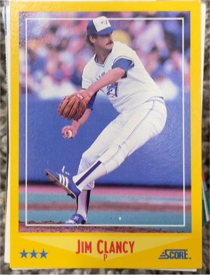 1988 Score #530 Jim Clancy — front