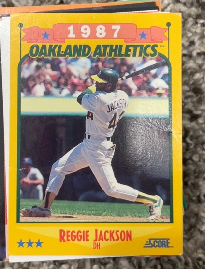 1988 Score #504 Reggie Jackson — front