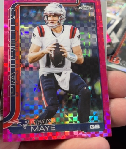 2025 Topps Chrome #207 Drake Maye — front