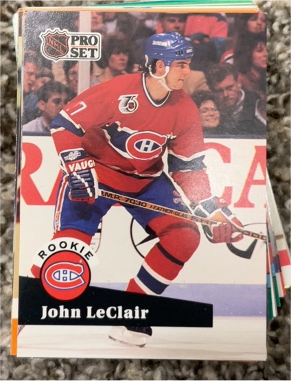 1991-92 Pro Set #545 John LeClair — front