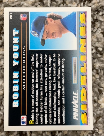 1992 Pinnacle #287 Robin Yount — front