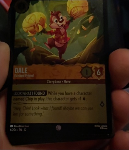 2026 Disney Lorcana #4 Dale Excited Friend — front