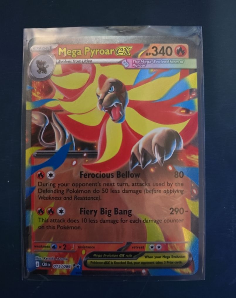 2014 Pokémon Mega Pyroar EX 015/086 — front