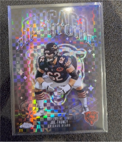 2025 Topps Chrome #ACT-14 Joe Thuney All-Chrome X-Fractor — front
