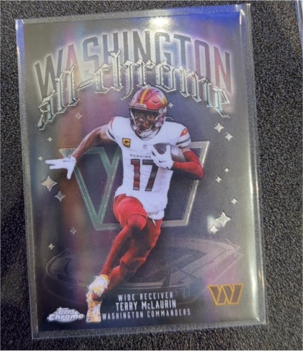 2025 Topps Chrome #ACT-9 All-Chrome Terry McLaurin Washington Commanders — front