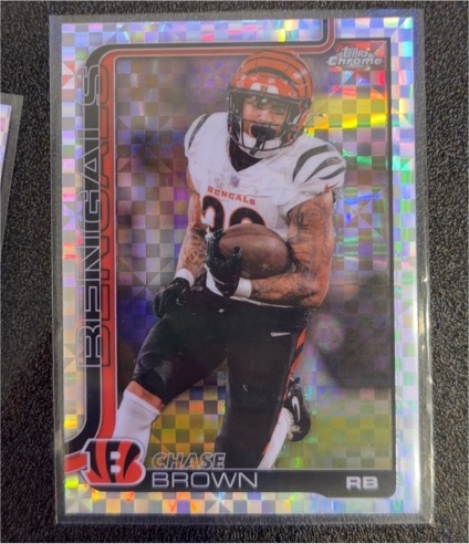 2025 Topps Chrome #62 Chase Brown — front