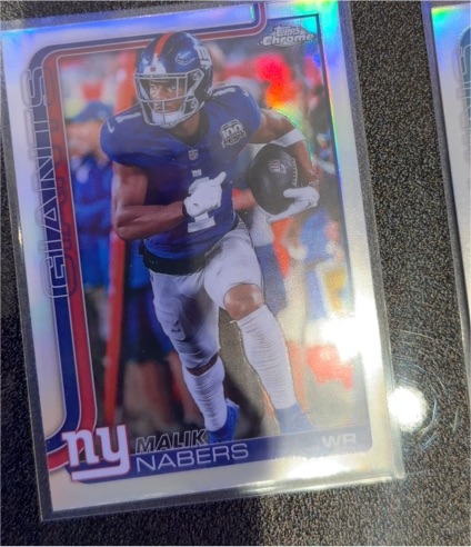 2025 Topps Chrome #225 Malik Nabers — front