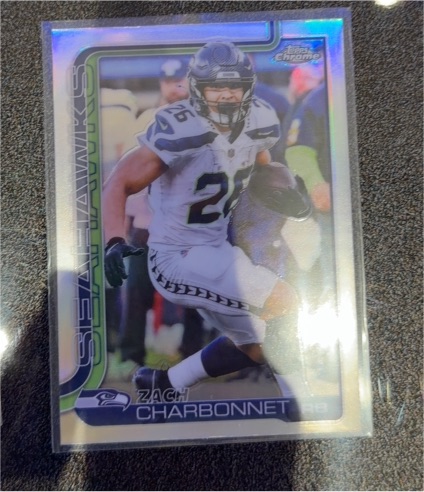 2025 Topps Chrome #279 Zach Charbonnet — front