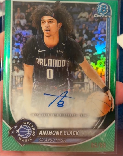 2025-26 Bowman Chrome #BCA-AR Anthony Black — front
