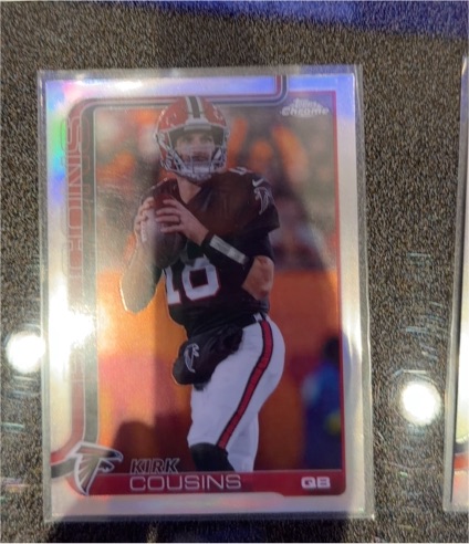 2025 Topps Chrome #13 Kirk Cousins — front