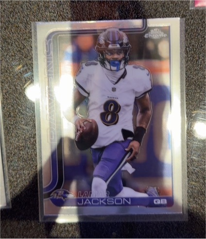 2025 Topps Chrome #24 Lamar Jackson — front