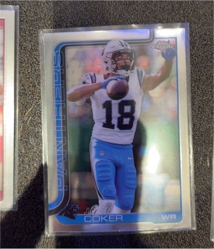 2025 Topps Chrome #39 Jalen Coker — front