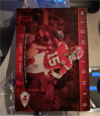 2025 Panini Icon Collection Highlights #IC-24 Patrick Mahomes II — front
