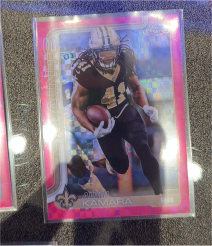 2025 Topps Chrome #215 Alvin Kamara — front