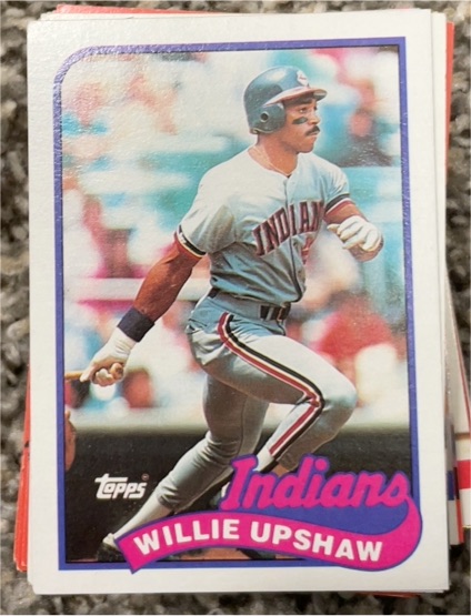 1989 Topps #106 Willie Upshaw Cleveland Indians — front