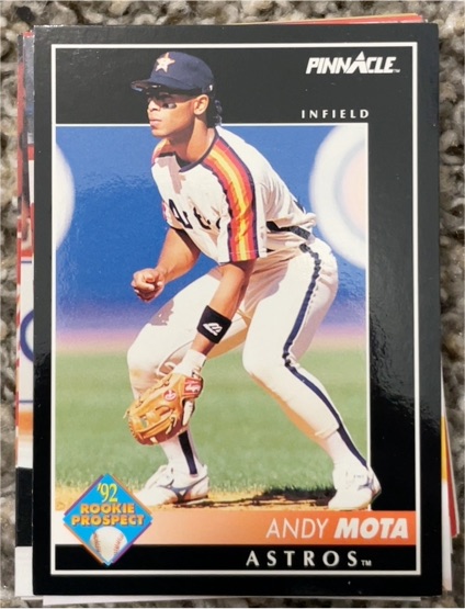 1992 Pinnacle #257 Andy Mota Houston Astros Rookie Prospect — front