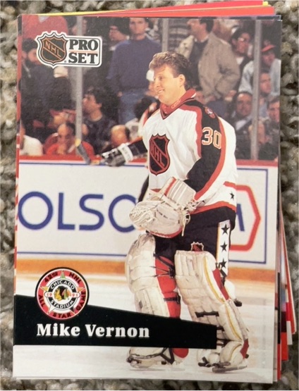 1991-92 Pro Set #277 Mike Vernon — front