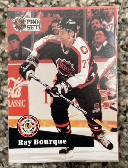 1991-92 Pro Set #296 Ray Bourque — front