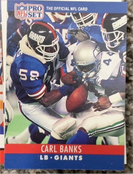 1990 Pro Set #223 Carl Banks — front