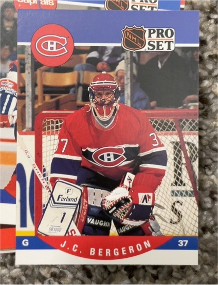 1990-91 Pro Set #614 J.C. Bergeron — front