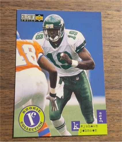 1996 Upper Deck Collector's Choice Update #U21 Keyshawn Johnson — front