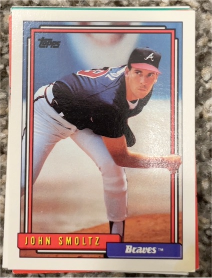 1992 Topps #245 John Smoltz — front