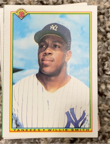 1990 Bowman #425 Willie Smith — front