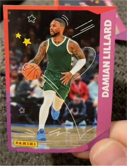 2024 Panini Family McDonald's Happy Meal Sticker #Damian Lillard — front