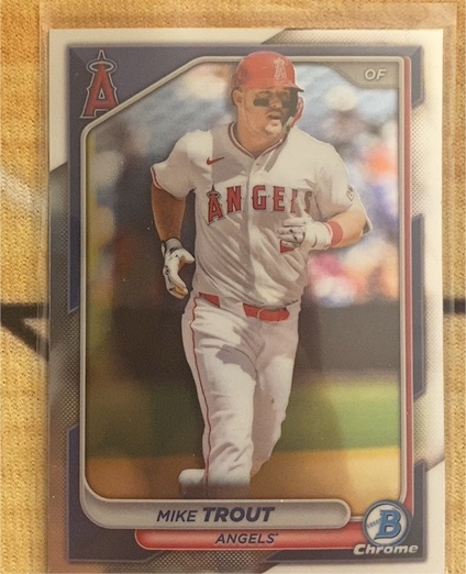 2024 Bowman Chrome #82 Mike Trout — front