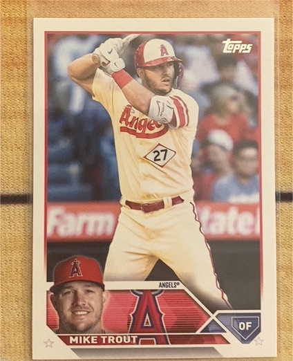 2023 Topps #27 Mike Trout — front