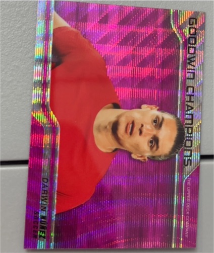 2023 Upper Deck Goodwin Champions #P71 Darwin Nunez Pink Wave — front