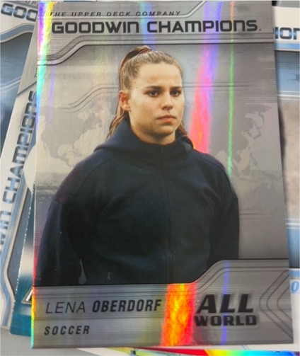 2023 Upper Deck Goodwin Champions All World #AW-8 Lena Oberdorf — front