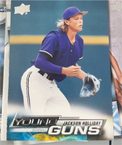 2023 Upper Deck Goodwin Champions #YG-6 Jackson Holliday Young Guns — front