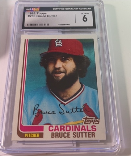 1982 Topps #260 Bruce Sutter — front
