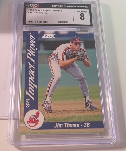 1992 Score Impact Players #36 Jim Thome — front