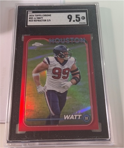 2024 Topps Chrome #82 J.J. Watt — front