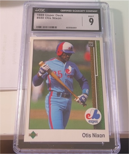 1989 Upper Deck #480 Otis Nixon — front