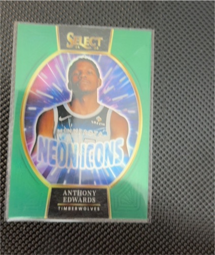 2024-25 Panini Select #19 Anthony Edwards Neon Icons — front