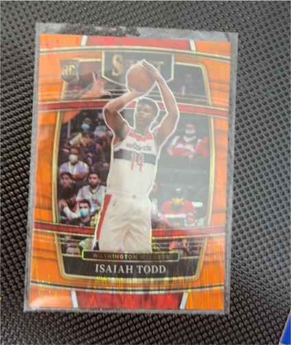 2021-22 Panini Select Concourse Orange Flash Prizm #65 Isaiah Todd — front