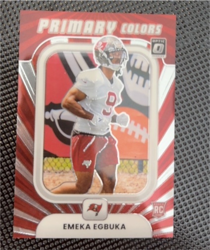 2025 Panini Donruss Optic #5 Emeka Egbuka Primary Colors Rookie — front