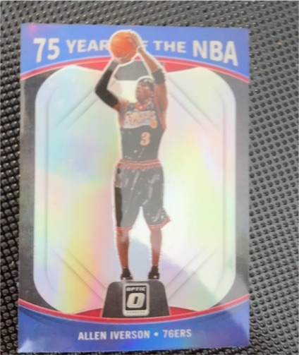 2021-22 Panini Donruss Optic 75 Years of the NBA #38 Allen Iverson — front