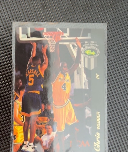 1993 Classic Four Sport McDonald's #30 Chris Webber — front