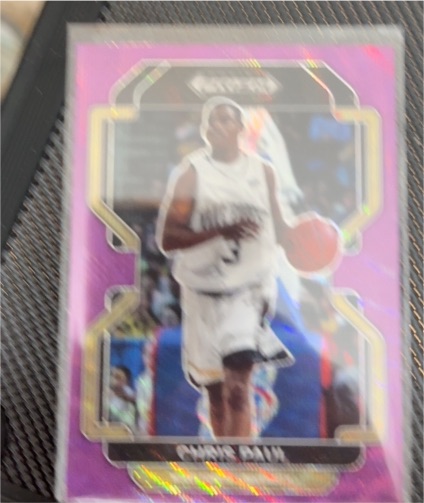2023 Panini Prizm Draft Picks #71 Chris Paul Purple Wave Prizm Wake Forest — front